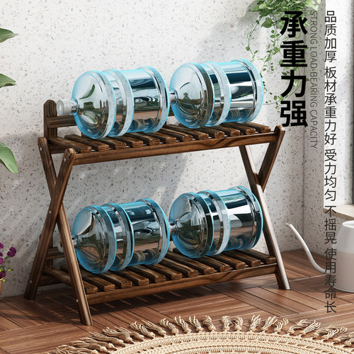 实木小花架多层交叉置物架室内客厅阳台花架花台落地式置物花架子