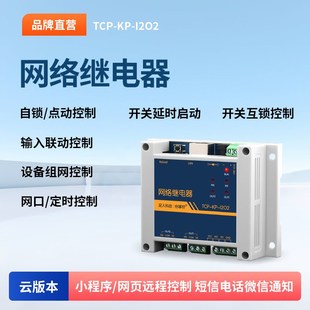 泥人电子工业级2路TCPIP以太网网络继电器远程控制IO模块二次开发