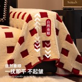 沙发巾防滑保暖防猫抓冬季 法式 复古2024新款 全盖沙发巾坐垫套罩毯