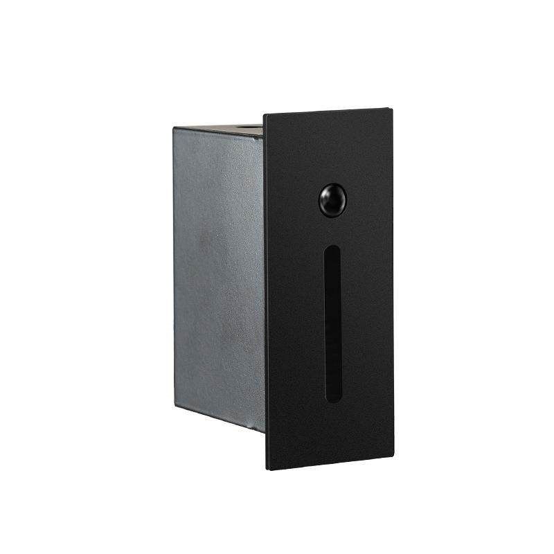 人体感应地脚灯嵌入式走廊楼道墙角壁灯台阶楼梯长条形铝材踏步灯