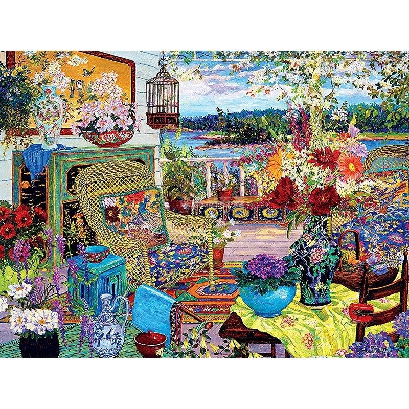 欧式DIY方钻满钻钻石画砖石绣湖边后花园手工贴钻印花十字绣带钻,居家布艺,钻石绣,淘宝优惠券,粉丝福利购,淘宝优惠卷