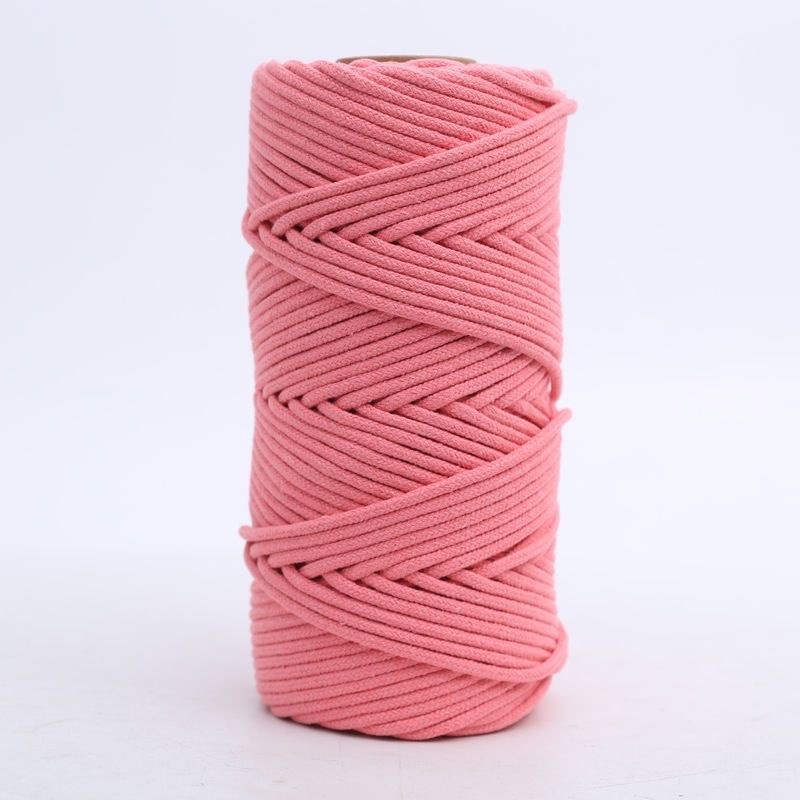 包芯彩色棉绳手工制作qdiy材料专用绳装饰挂毯绳编织挂绳包装绳子