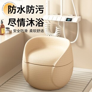 EPP全能小沙发保温泡脚桶家用多功能洗脚盆便携式足浴凳子收纳箱