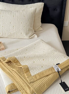 CELING双面莫代尔天丝床盖三件套韩版星空刺绣夏季凉感榻榻米垫