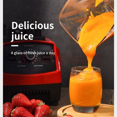 4500W English Blender Mixer Juicer Fruit Food Processor 2L