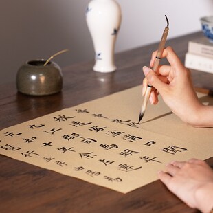 张小凤 元书纸纯手工毛边纸富阳竹纸全竹浆加厚作品纸半生半熟宣