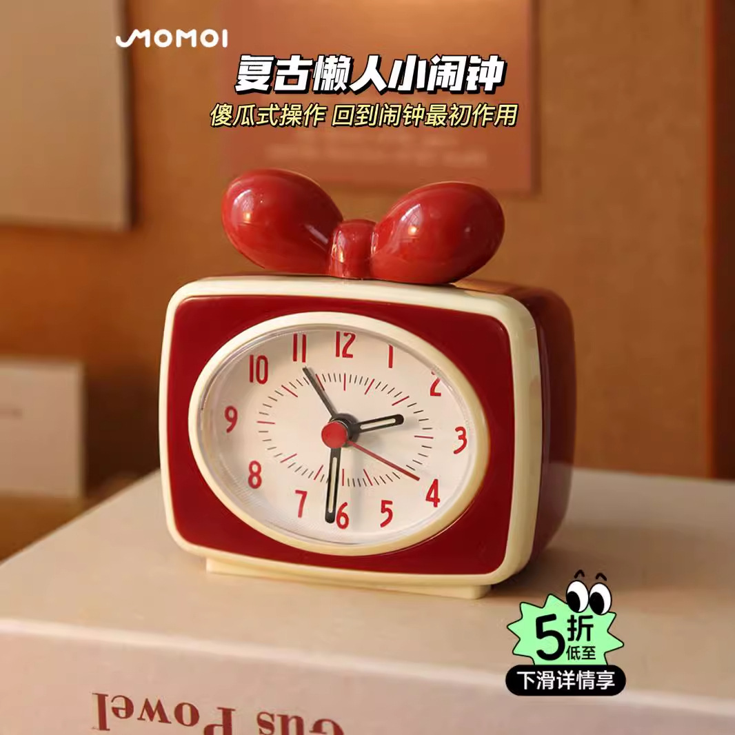 复古电子时钟vintage风小闹钟摆台式钟表桌面时间显示器迷你摆件