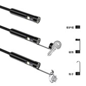 高清内窥镜双镜头汽车维修摄像头可视管道检测可转弯手机防水探头