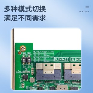 PCIe扩展卡 加装 免分拆 8748主控 U.2扩容 PLX8749 外接显卡