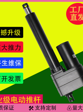 电动推杆重型工业级升降推拉直流电机12v24v220v载重遥控伸缩电缸
