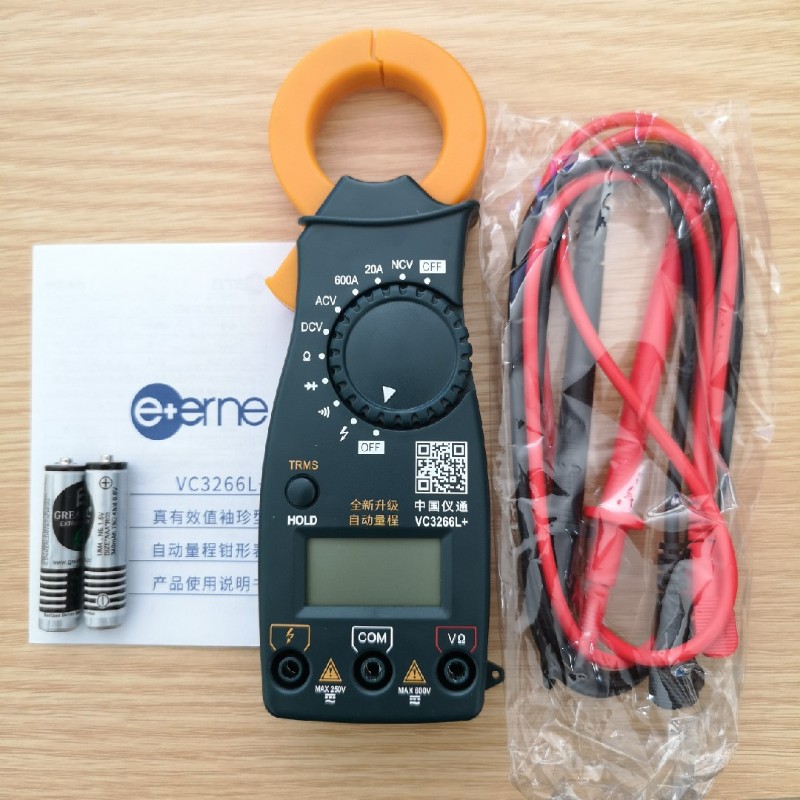 中国仪通伊万数字钳形表VC3266Lx+/VC3266A/B/C/D 万用表 电流表