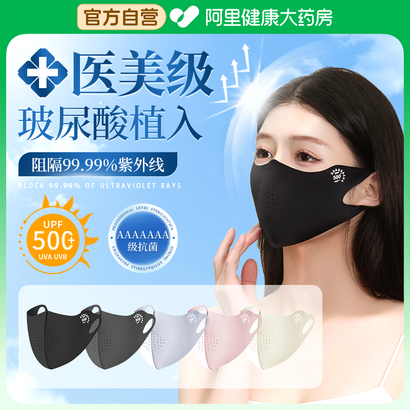 防晒口罩全脸面罩女遮阳脸基尼防紫外线医美夏季骑行开车2025新款