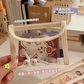 韩国ins简约透明收纳袋 学生大容量pv笔袋多功能文具收纳袋