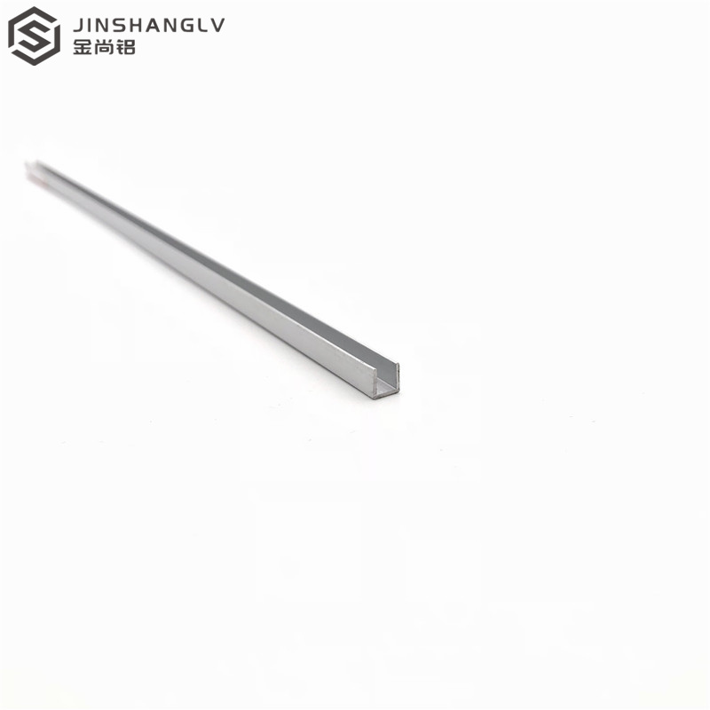 铝合金u型槽5x5x0.6包边扣条玻璃卡槽u形铝槽铝合金型材边框u槽铝