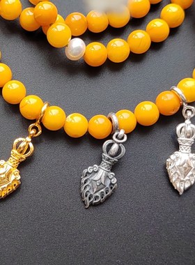 纯银文殊剑吊坠S925藏传民族风随身手链配饰纯银镀金男女款吊坠