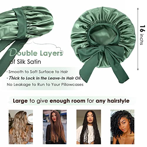YANIBEST Satin Bonnet Silk Bonnet for Sleeping Double Layer