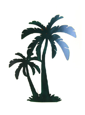 凤梨壁挂墙上装饰壁挂客厅现代简约风格卧室摆件铁艺椰树挂饰