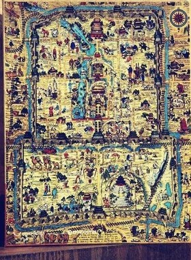 Jigsaw Puzzle 1000 Piece Old Beijing Map Beiping Adu