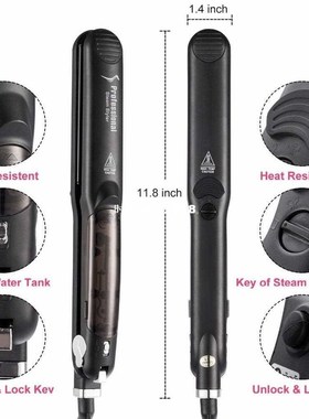 Steam Hair Straightener iron Argan Oil Steam Hair Straighten