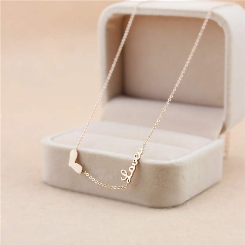 Japan and South Korea titanium steel non fading Necklace le