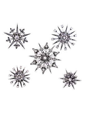 JOOLIM Jewelry Wholesale/ Beautiful Shinning Starburst Snowf