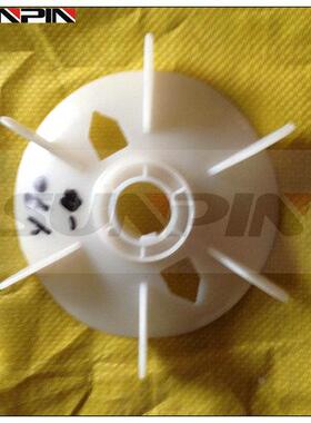 三相电动机风叶Y90-4轴孔24电机配件白色塑料 耐高温1.5KW