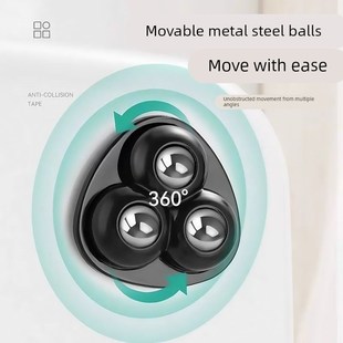 万向滚珠三珠滑轮轮粘贴式静音可移动小轮子五金家具耐磨承重脚轮