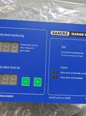 SCA2012 SAAKE扎克 盐度控制面板