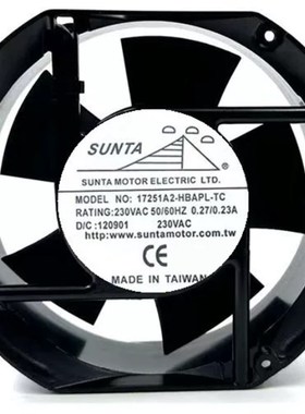 全新SUNTA风机CB 17251A1/A2/A3-HBAPL-TC 115V/230V380V散热风扇