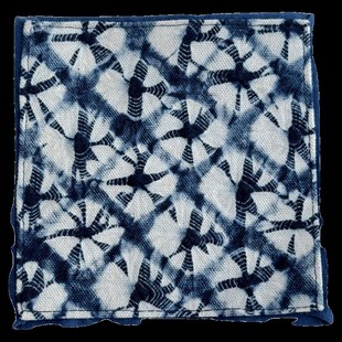 彝家扎染布艺杯垫丨手工蓝染布杯垫茶桌垫加厚夹棉隔热杯垫民族风