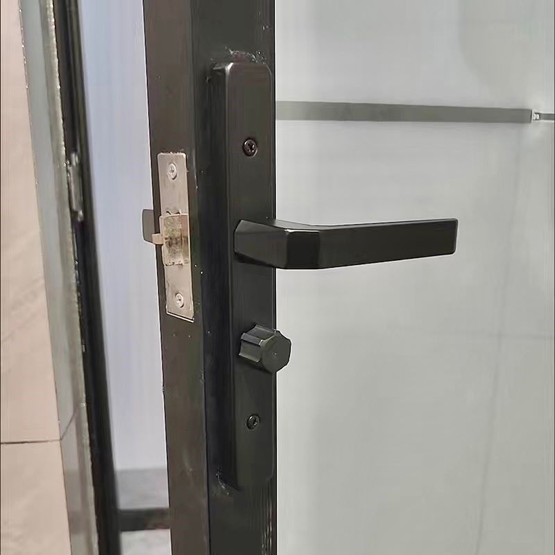 厕所窄面铝合金窄型材黑色卫生间方钢门单舌把手无钥匙执手锁,基础建材,机械门锁,淘宝优惠券,粉丝福利购,淘宝优惠卷