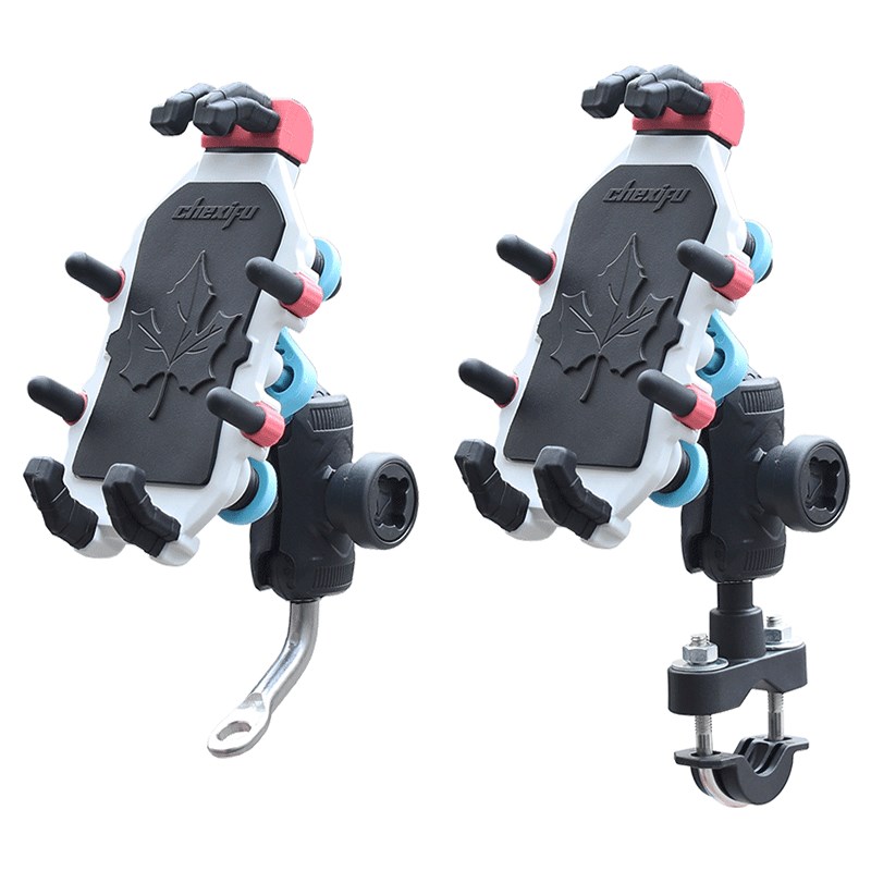 电动车手机架机车导航支架减震防抖I踏板外送车载八爪手机架