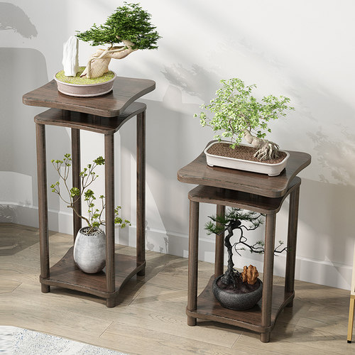 简约沙发边几柜小桌子客厅角几实木小茶几中式家用方几角柜床边桌