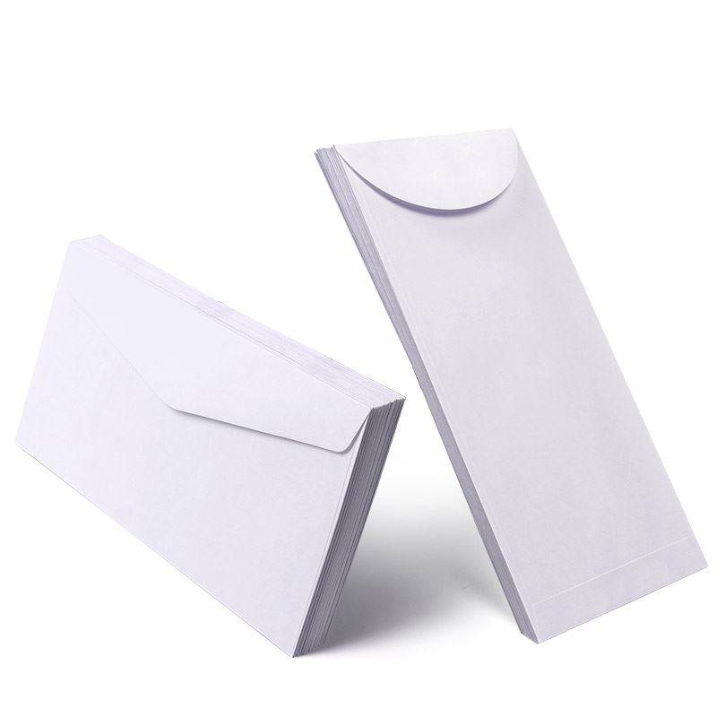 100 western white envelope Empty white pure white envelopes