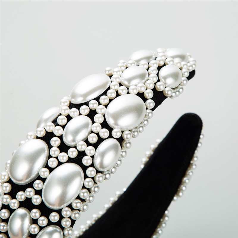 和鸣发箍韩版时尚气质网红满天星珍珠发箍女士宽边高级感头饰