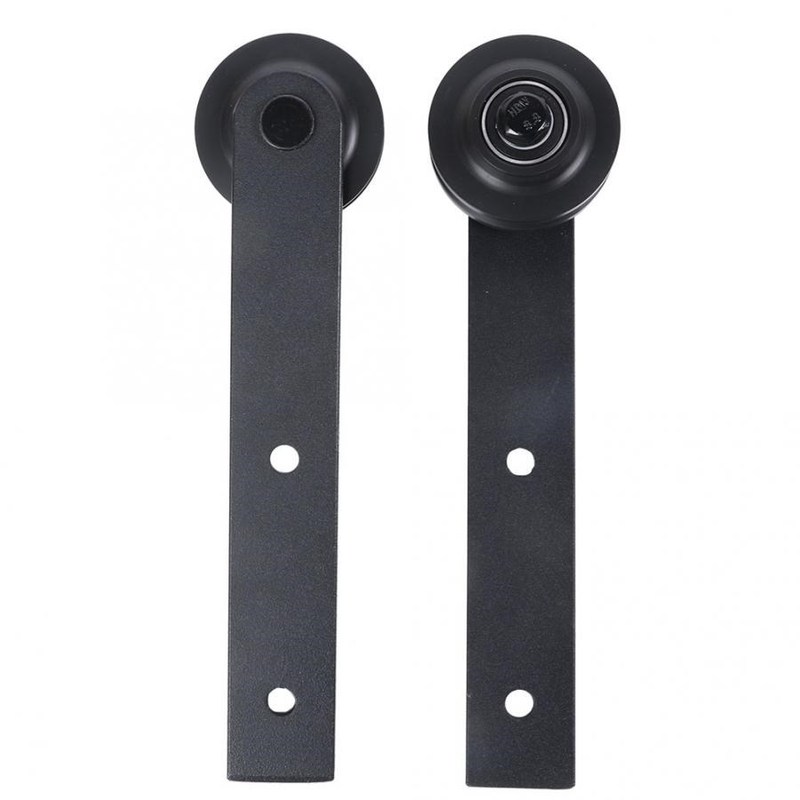 2Pcs Sliding Door Pulley Track Roller Sliding Door Track Rai