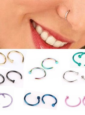 Fake Nose Ring Lip Ring C Clip Lip Piercing Burun Nose Rings