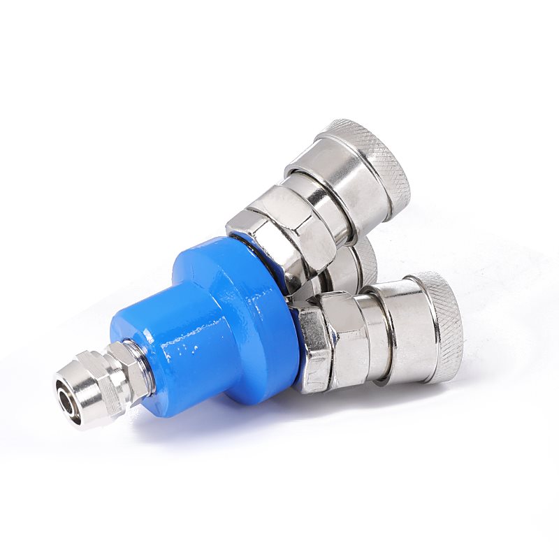 C式气动快速接头气管软管快插气泵空压机配件大全圆三通快接二通