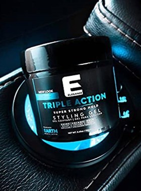 Elegance Triple Action Hair Gel Earth Strong Hold 16.9 Oz