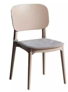 家用加强厚塑料餐椅休闲代吃饭椅子网现简约超承重商al168用靠红