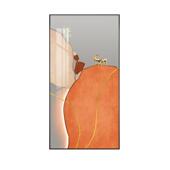 画简约现代客沙发背景墙饰落地抽象艺术厅挂画轻奢风HL071玄关竖