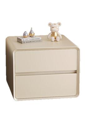 床实木头柜家用卧室2025BC56new0新款奶油风轻床奢高级感型边柜子