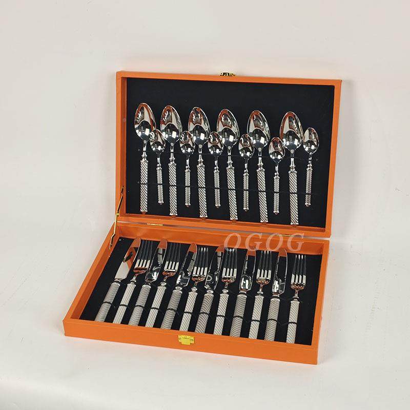 爱家餐具热销304不锈钢餐具意纹手柄刀勺创刀叉勺小勺24件螺套叉,餐饮具,西餐餐具套装,淘宝优惠券,粉丝福利购,淘宝优惠卷