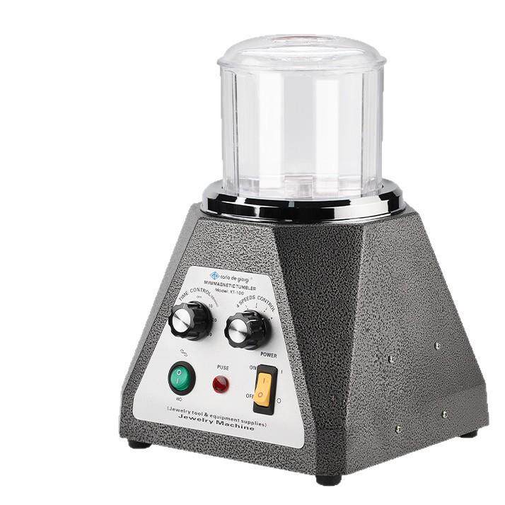 KT-100磁力抛光机金银铜件去毛刺除锈工具戒指手镯抛亮器材