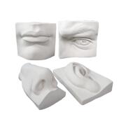 美术用品写生教具实面五官切描像面KHS石教膏像头育用品素套装