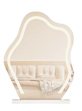 云朵化能妆镜台式桌面L带灯新款轻奢E智女369生主卧梳妆台镜D子