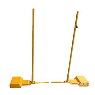 移毛动JR-YWPQZ羽毛球柱铸铁ABS便携羽球网专架室式内外业比赛羽