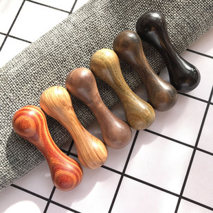 指尖哑铃宝乐珠实木质小骨头解压减压edc玩具檀木乌木胡桃木橄榄