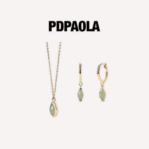 PDPAOLA高级感项链925银天然宝石