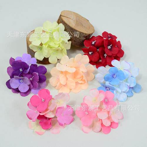 仿真小绣球花头婚礼布置花墙插花花球花盒花环头饰配花